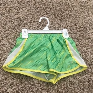 Kids green shorts